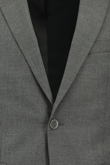  Orta Füme Super Slim Fit Ekstra Dar Kesim Klasik Takım Elbise