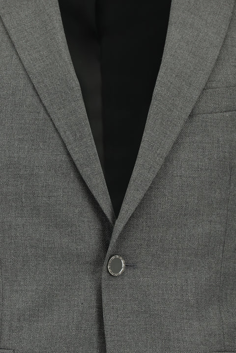 Orta Füme 7 Drop Super Slim Fit Eksra Dar Kesim Takım Elbise