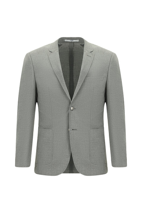 Orta Gri 7 Drop Super Slim Fit Eksra Dar Kesim Desenli Beli Lastikli İpli Spor Takım Elbise