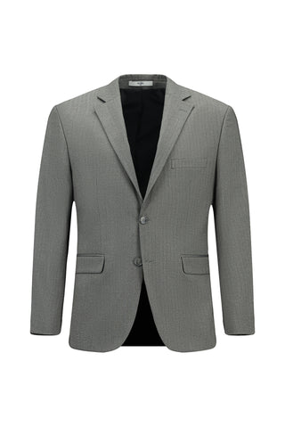  Koyu Füme Relaxed Fit Rahat Kesim Likralı Klasik Desenli Takım Elbise