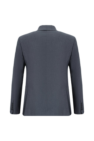  Koyu Füme Slim Fit Dar Kesim Klasik Desenli Takım Elbise