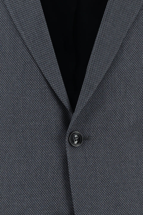 Koyu Füme 7 Drop Slim Fit Dar Kesim Desenli Takım Elbise