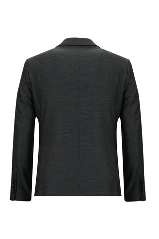  Koyu Füme Slim Fit Dar Kesim Klasik Desenli Takım Elbise