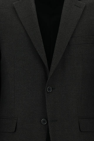  Koyu Antrasit 4 Drop Relaxed Fit Rahat Kesim Desenli Takım Elbise