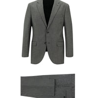 Orta Gri Regular Fit Klasik Desenli Takım Elbise