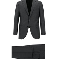 Orta Füme Regular Fit Klasik Desenli Takım Elbise