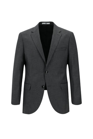  Orta Füme Regular Fit Klasik Desenli Takım Elbise