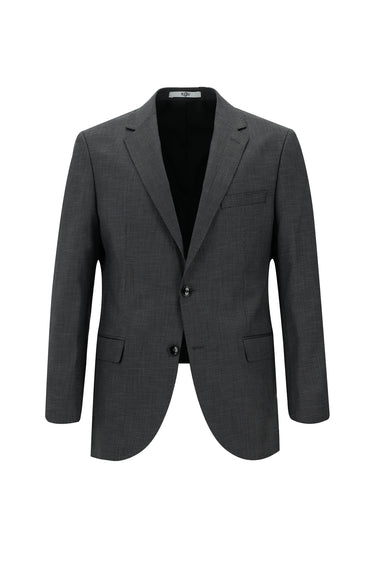 Orta Füme Regular Fit Klasik Desenli Takım Elbise