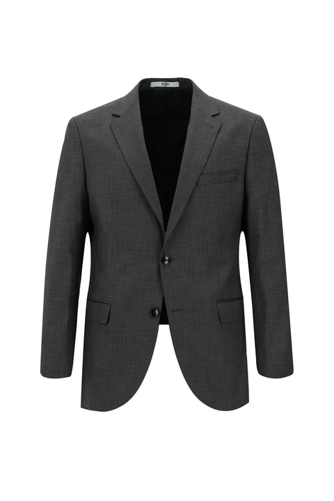 Orta Füme 6 Drop Regular Fit Standart Kesim Desenli Takım Elbise