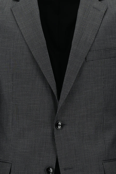 Orta Füme 6 Drop Regular Fit Standart Kesim Desenli Takım Elbise