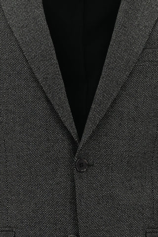  Koyu Füme 7 Drop Slim Fit Dar Kesim Desenli Takım Elbise