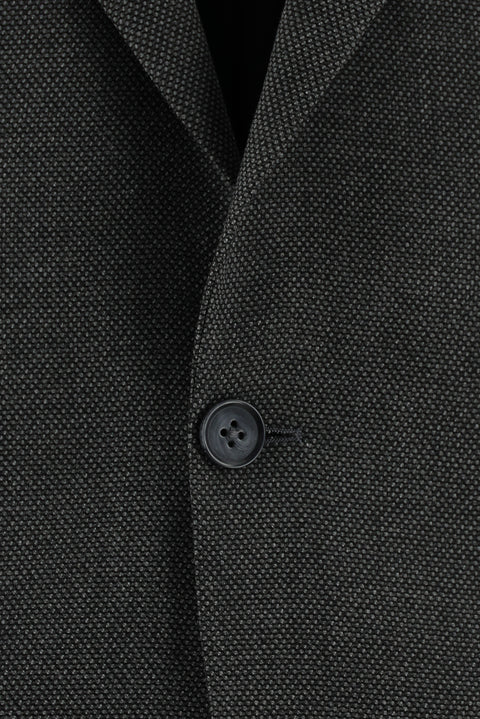 Koyu Füme 4 Drop Relaxed Fit Rahat Kesim Desenli Takım Elbise