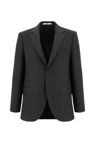  Koyu Antrasit 4 Drop Relaxed Fit Rahat Kesim Desenli Takım Elbise