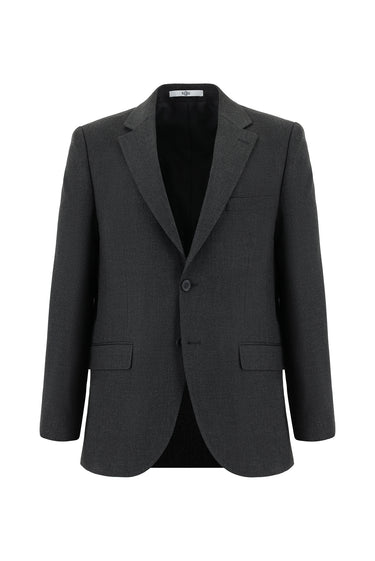 Koyu Antrasit Relaxed Fit Rahat Kesim Klasik Desenli Takım Elbise