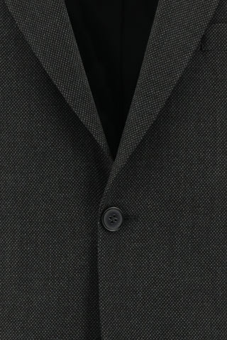  Koyu Antrasit 4 Drop Relaxed Fit Rahat Kesim Desenli Takım Elbise