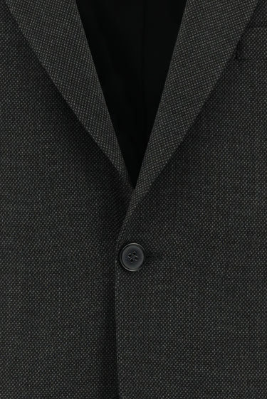 Koyu Antrasit Relaxed Fit Rahat Kesim Klasik Desenli Takım Elbise