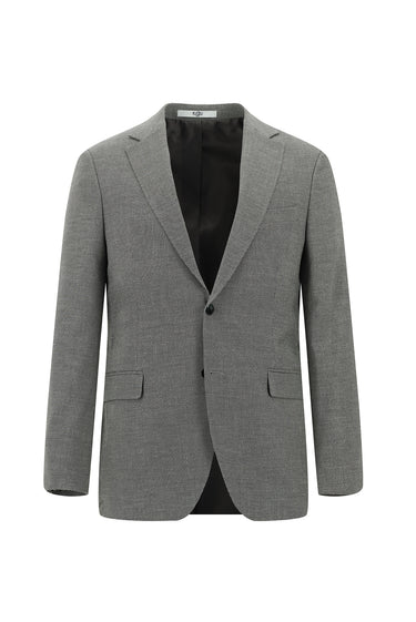 Açık Füme Slim Fit Dar Kesim Klasik Desenli Takım Elbise