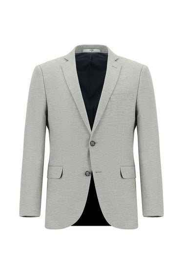  Orta Gri Super Slim Fit Ekstra Dar Kesim Klasik Desenli Takım Elbise