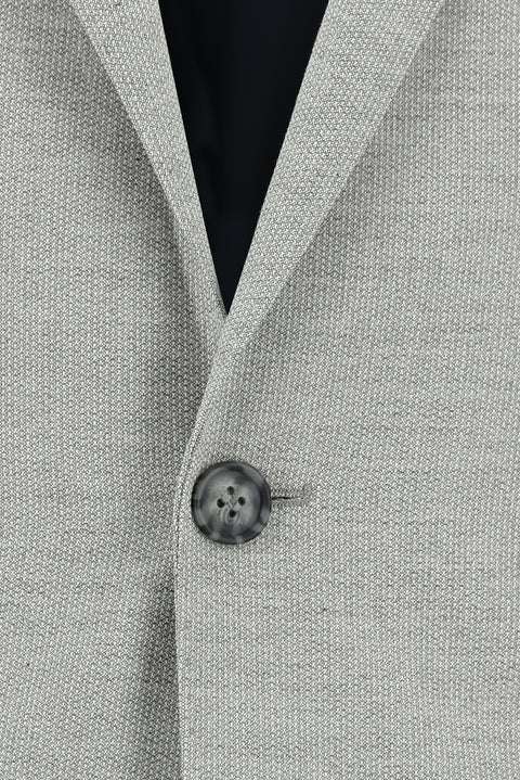 Medium Grey 7 Drop Super Slim Fit Extra Narrow Cut Patterned Suit