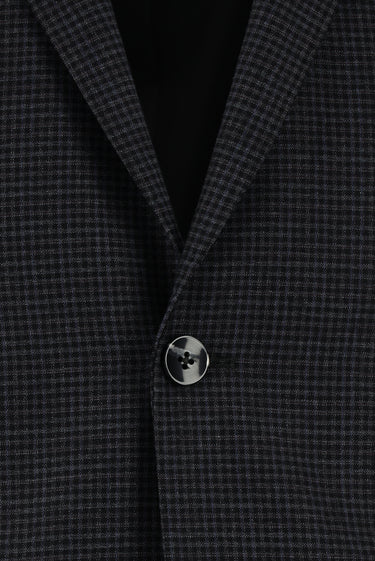  Koyu Antrasit Super Slim Fit Ekstra Dar Kesim Klasik Desenli Takım Elbise