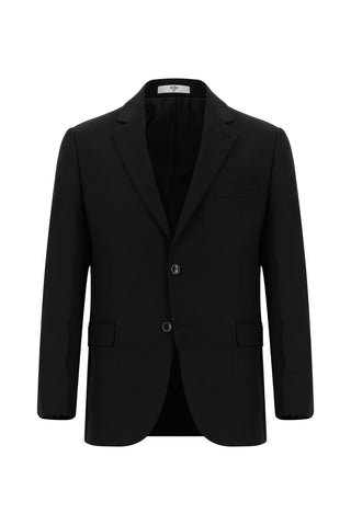  Siyah 7 Drop Slim Fit Dar Kesim Desenli Takım Elbise