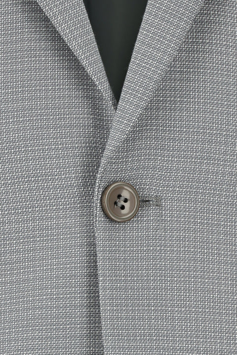 Açık Gri 6 Drop Regular Fit Standart Kesim Desenli Takım Elbise