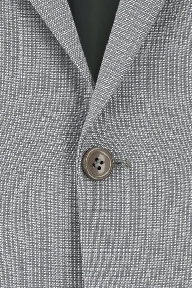 Açık Gri 7 Drop Slim Fit Dar Kesim Klasik Desenli Takım Elbise