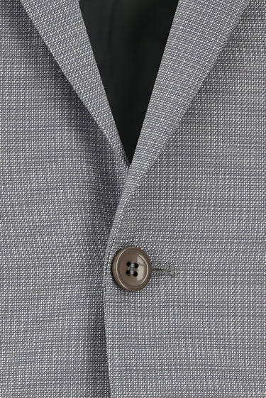 Orta Gri Slim Fit Dar Kesim Klasik Desenli Takım Elbise