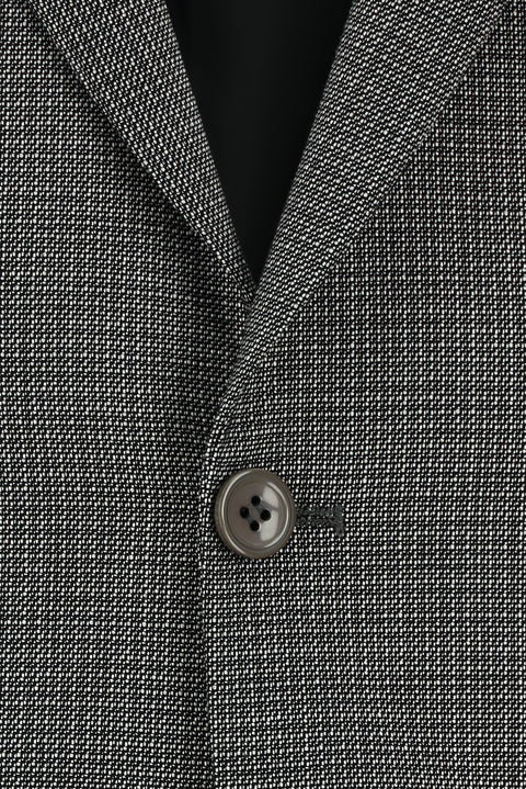 Orta Füme 7 Drop Slim Fit Dar Kesim Desenli Takım Elbise