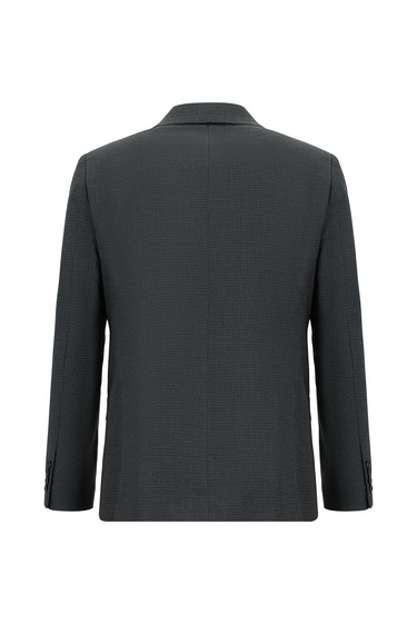 Koyu Füme 7 Drop Slim Fit Dar Kesim Klasik Desenli Takım Elbise