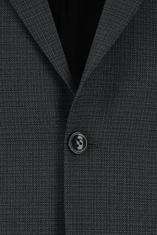  Koyu Füme 7 Drop Slim Fit Dar Kesim Desenli Takım Elbise