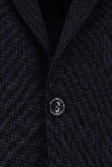 Siyah Lacivert Regular Fit Klasik Desenli Takım Elbise