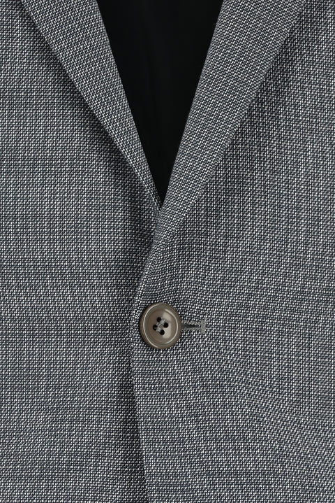 Koyu İndigo 7 Drop Slim Fit Dar Kesim Desenli Takım Elbise