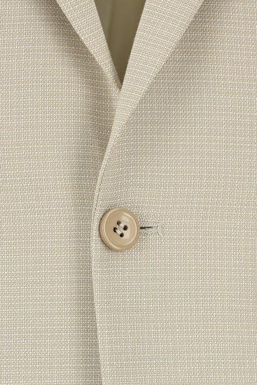 Açık Bej 6 Drop Regular Fit Standart Kesim Klasik Desenli Takım Elbise