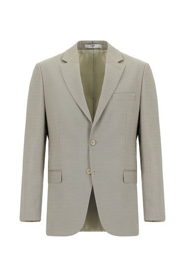  Taş Slim Fit Dar Kesim Klasik Desenli Takım Elbise