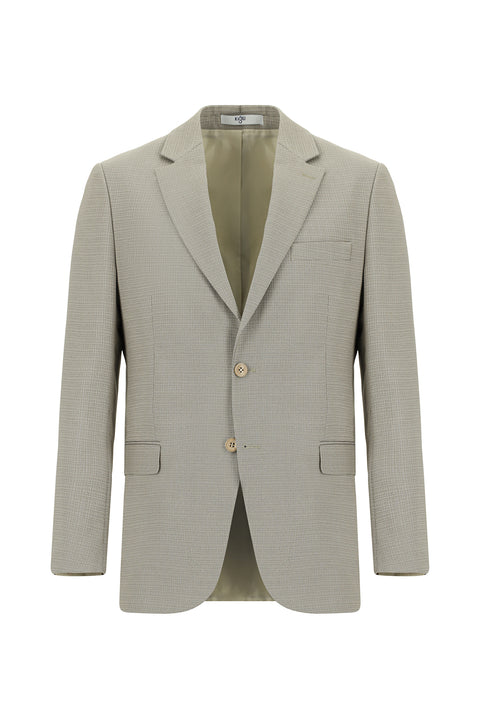 Stone 7 Drop Slim Fit Narrow Cut Patterned Suit