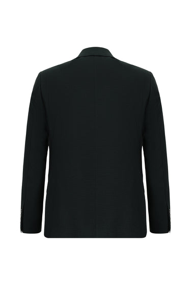 Koyu Yeşil Slim Fit Dar Kesim Klasik Desenli Takım Elbise