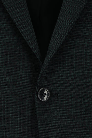 Koyu Yeşil Slim Fit Dar Kesim Klasik Desenli Takım Elbise
