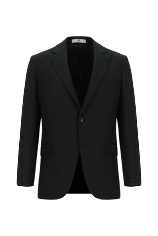  Koyu Antrasit Regular Fit Klasik Desenli Takım Elbise