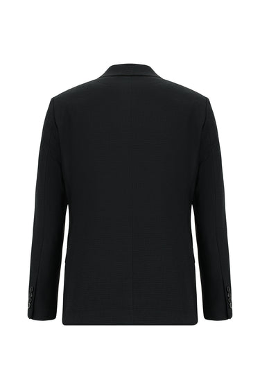 Koyu Antrasit Slim Fit Dar Kesim Klasik Desenli Takım Elbise