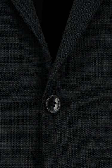 Koyu Antrasit Slim Fit Dar Kesim Klasik Desenli Takım Elbise