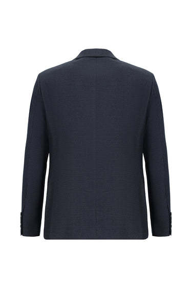 Orta Antrasit Slim Fit Dar Kesim Klasik Desenli Takım Elbise