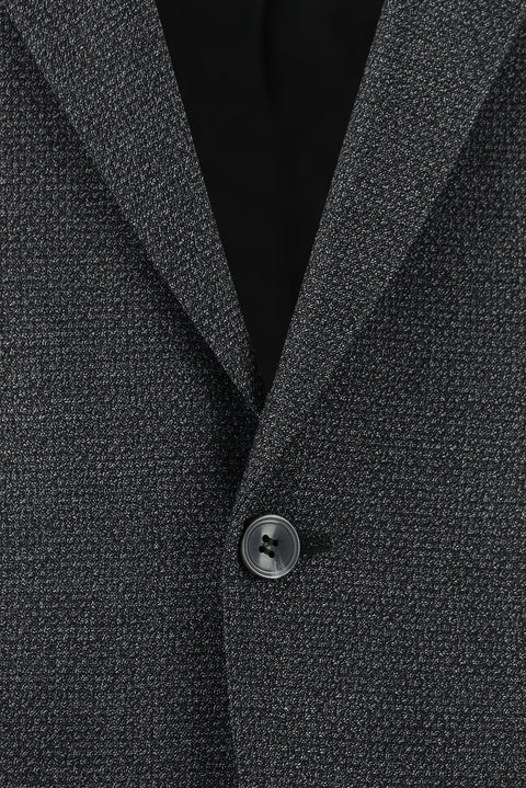 Koyu Füme 4 Drop Relaxed Fit Rahat Kesim Desenli Takım Elbise