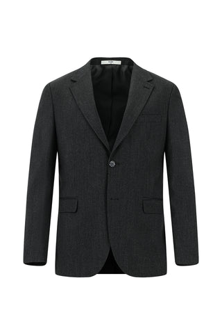  Koyu Füme 7 Drop Slim Fit Dar Kesim Desenli Takım Elbise