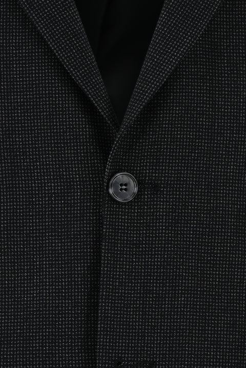 Koyu Füme 7 Drop Super Slim Fit Eksra Dar Kesim Desenli Takım Elbise