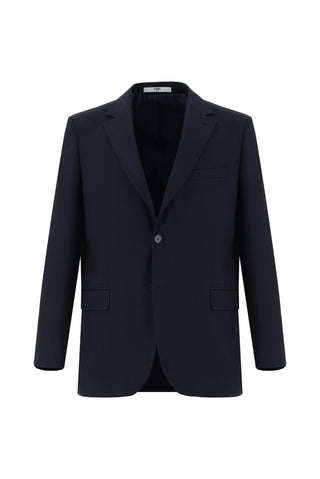  Koyu Lacivert 6 Drop Regular Fit Standart Kesim Desenli Takım Elbise