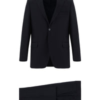 Siyah Lacivert 7 Drop Super Slim Fit Eksra Dar Kesim Desenli Takım Elbise