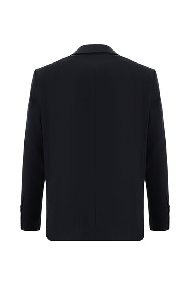  Siyah Lacivert Super Slim Fit Ekstra Dar Kesim Klasik Desenli Takım Elbise