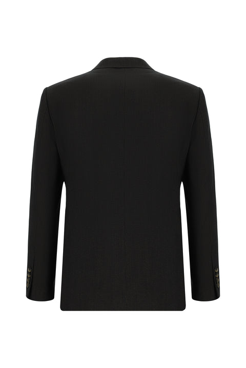 Koyu Kahve 7 Drop Super Slim Fit Eksra Dar Kesim Desenli Takım Elbise