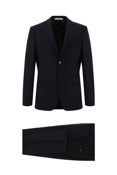 Acı Kahve 7 Drop Slim Fit Dar Kesim Klasik Desenli Takım Elbise